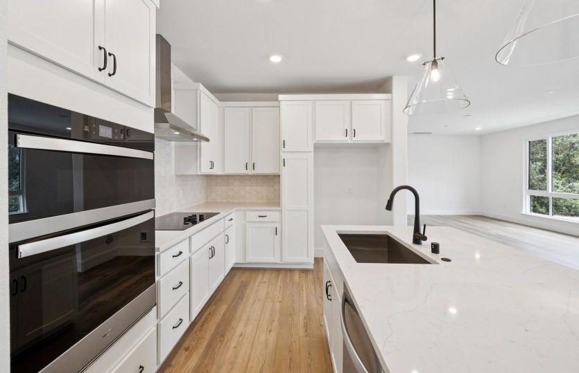 Kitchen with chef's appliance package