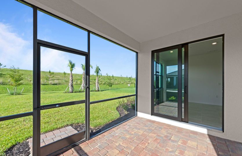 Screened in lanai