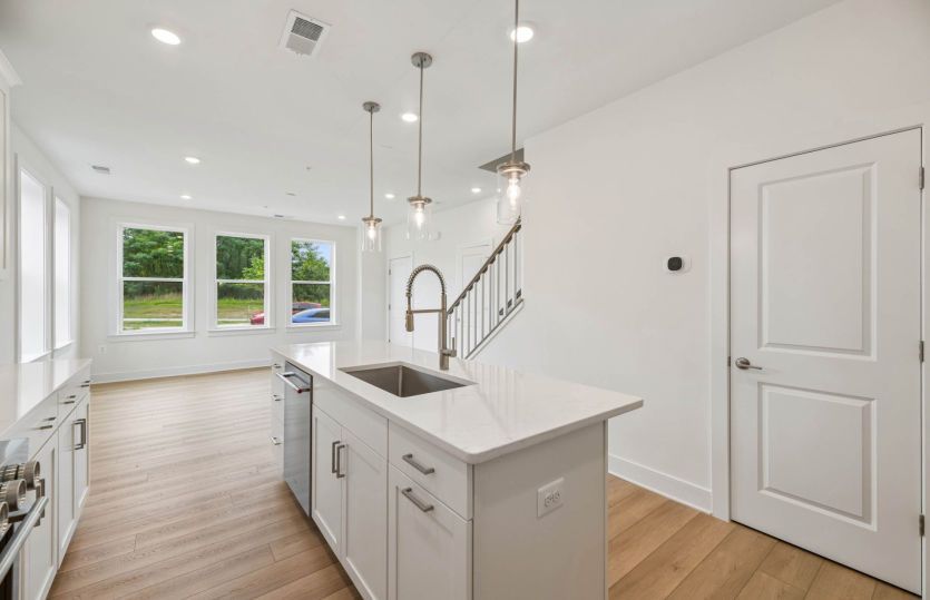 Kitchen Opens to the Gathering Room - Actual Home