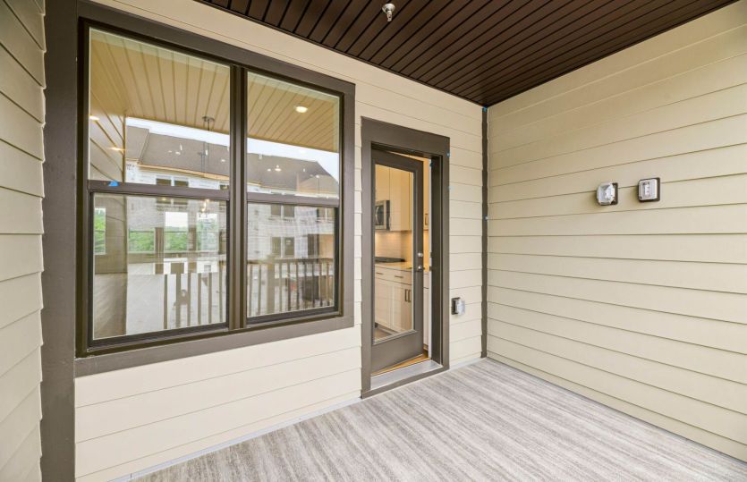 Covered Balcony off the Kitchen - Actual Home