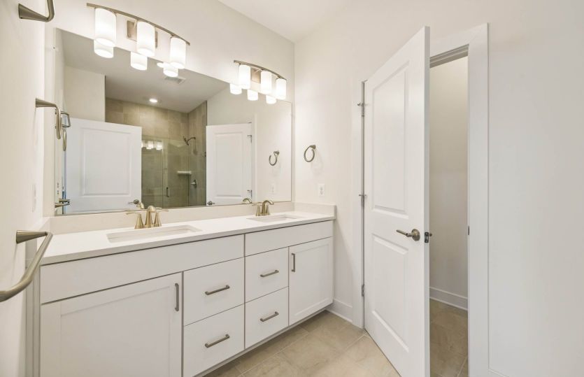 Primary Bath with Dual Basin Vanity - Actual Home