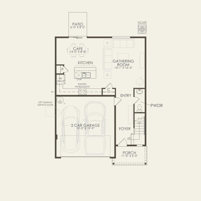 First Floor 3 br / 2.5 ba