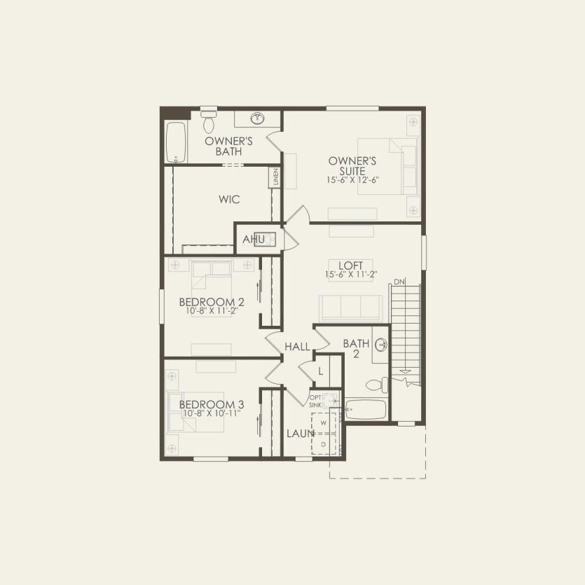 Second Floor 3 br / 2.5 ba