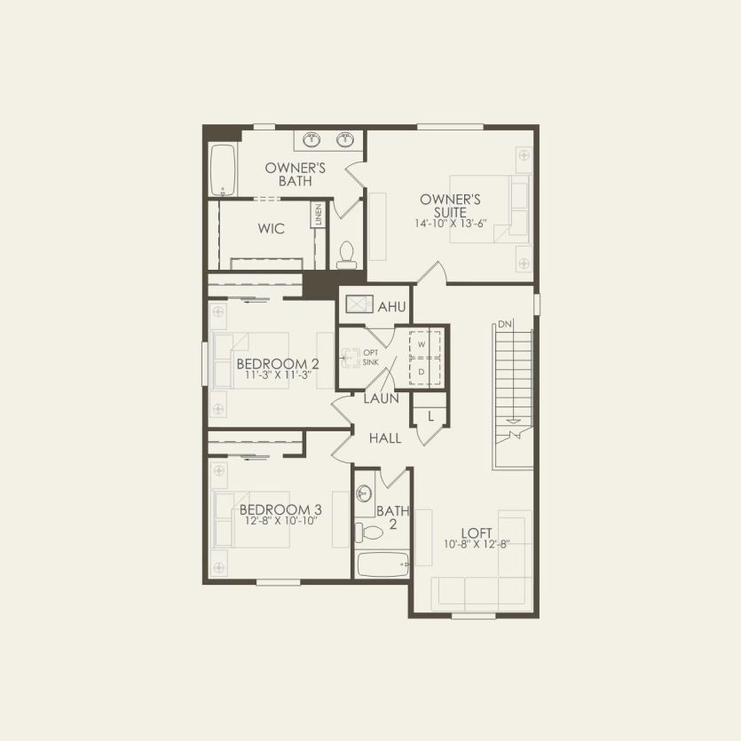 Second Floor 3 br / 2.5 ba