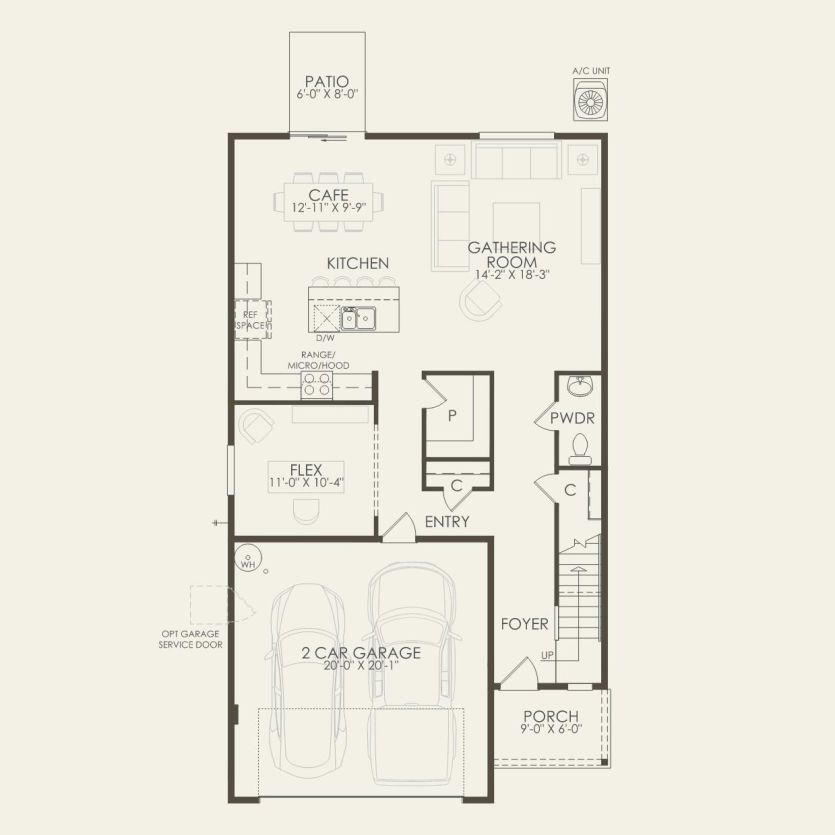 First Floor 4 br / 2.5 ba