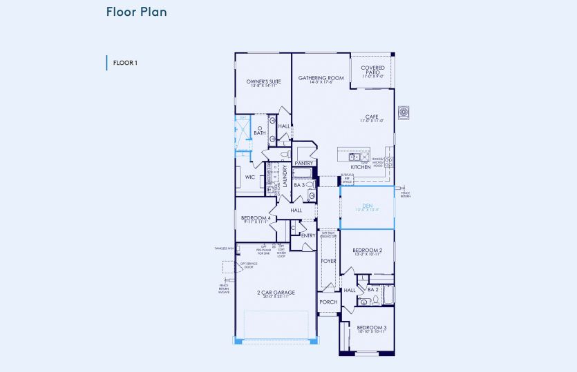 Cantania Floor Plan, Quick Move-In Home, Floor 1