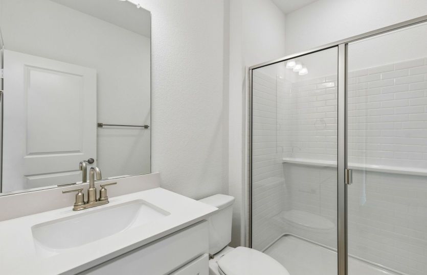 Secondary bath on first level