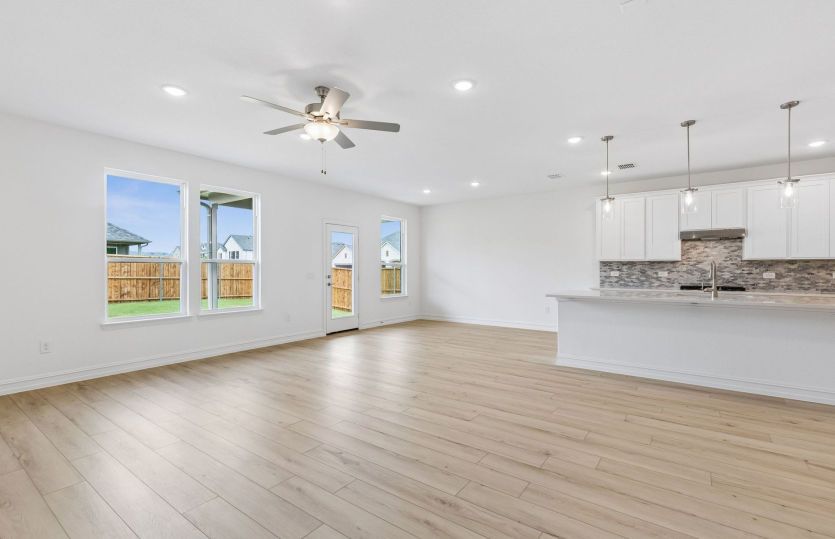 Open concept plan throughout home