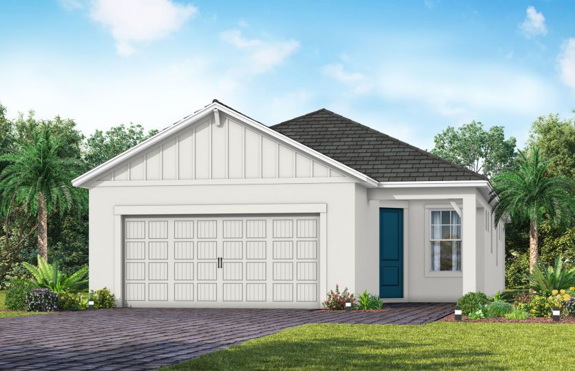 Exterior FH202 in Farmhouse Spare White Loyal Blue