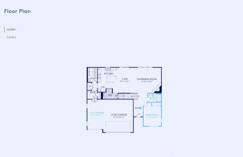 Greenfield Floor Plan, Quick Move-in Home, Floor 1