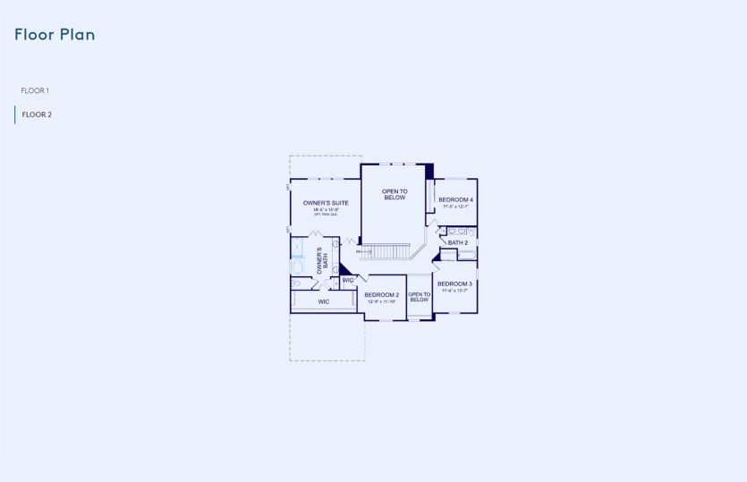 Woodside Floor Plan, Quick Move-in Home, Floor 2