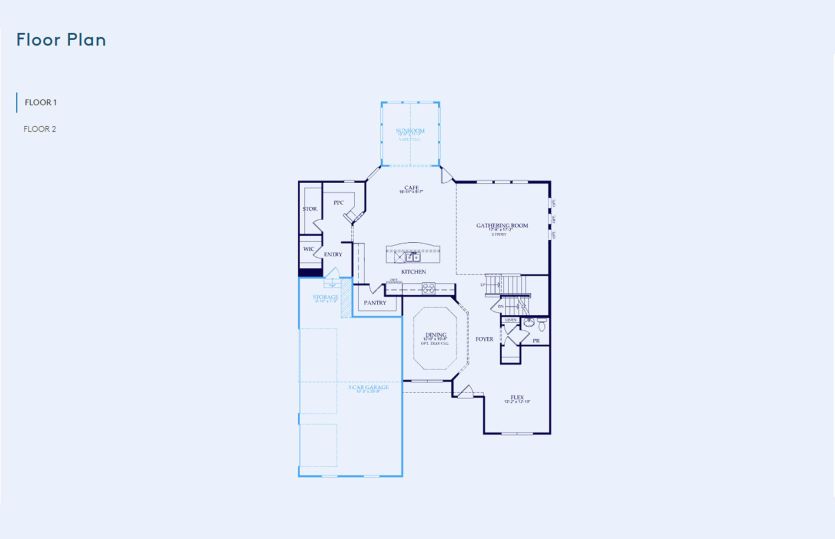 Castleton Floor Plan, Quick Move-in Home, Floor 1