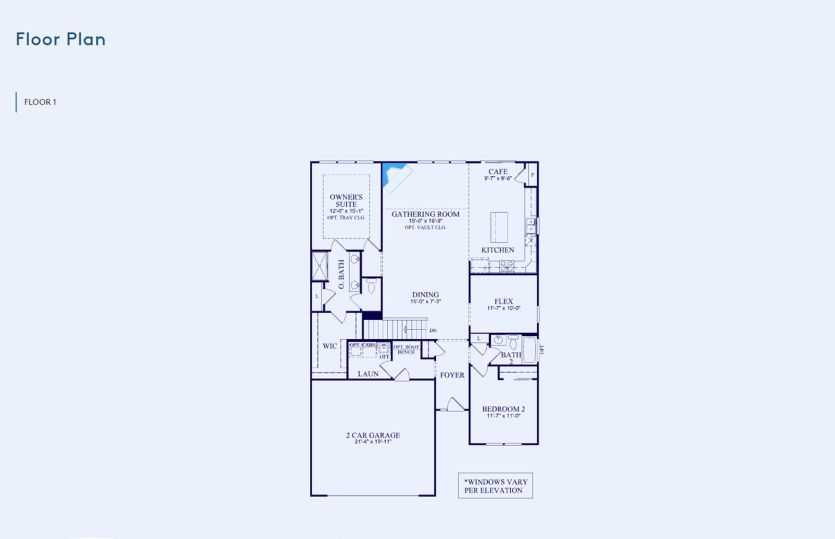 Bayport Floor Plan, Quick Move-in Home, Floor 1
