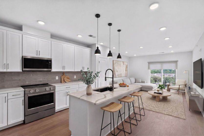 Open kitchen layout