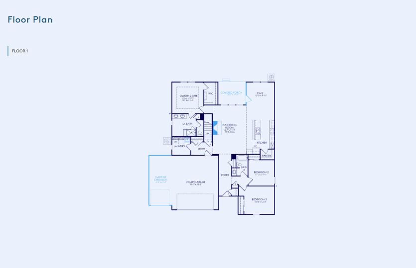 Countryview Floor Plan, Quick Move-in Home, Floor1