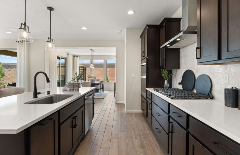 Beautiful brand new kitchen shown with a modern look, perfect to impress guests.