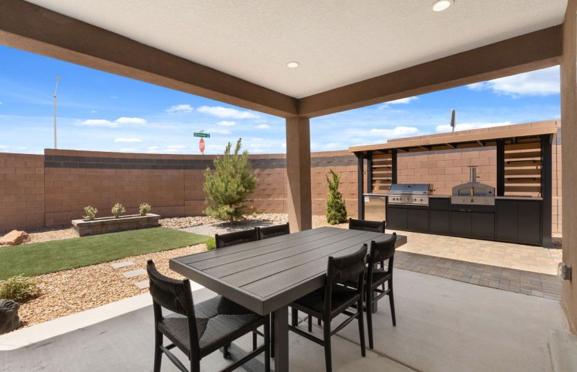 Enjoy the outdoors under the spacious covered patio.