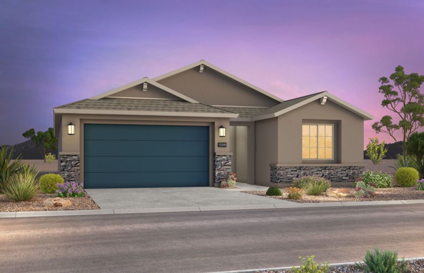 The Tifton Walk home design shown in the Exterior B Elevation.