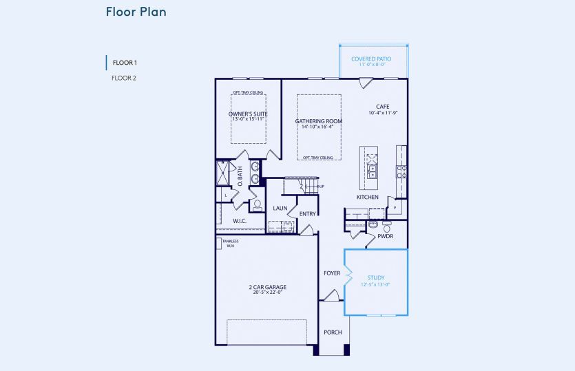 Sweetwater Floor Plan, Quick Move-In Home, Floor 1