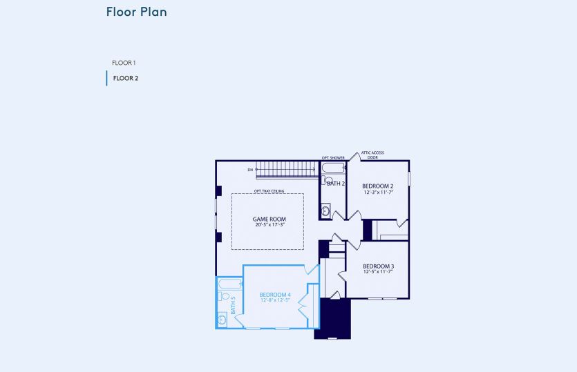 Sweetwater Floor Plan, Quick Move-In Home, Floor 2