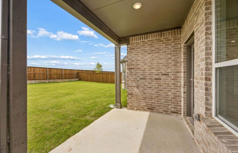 Built-in covered patio