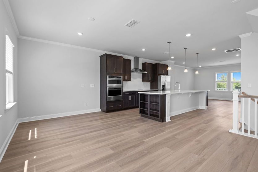 Open concept floorplan.