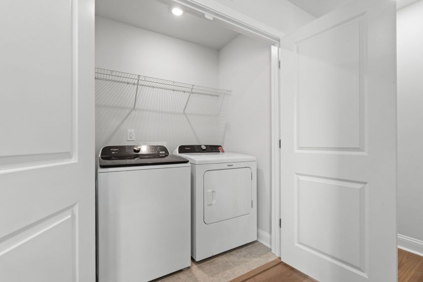 Laundry on third floor.