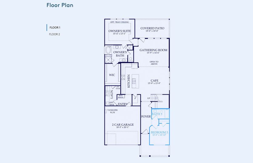Riverdale Floor Plan, Quick Move-In Home, Floor 1