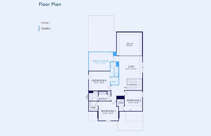 Riverdale Floor Plan, Quick Move-In Home, Floor 2