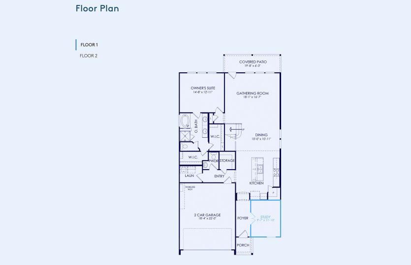 Hamilton Floor Plan, Quick Move-In Home, Floor 1