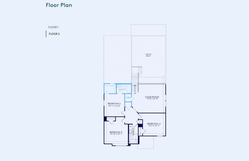 Hamilton Floor Plan, Quick Move-In Home, Floor 2