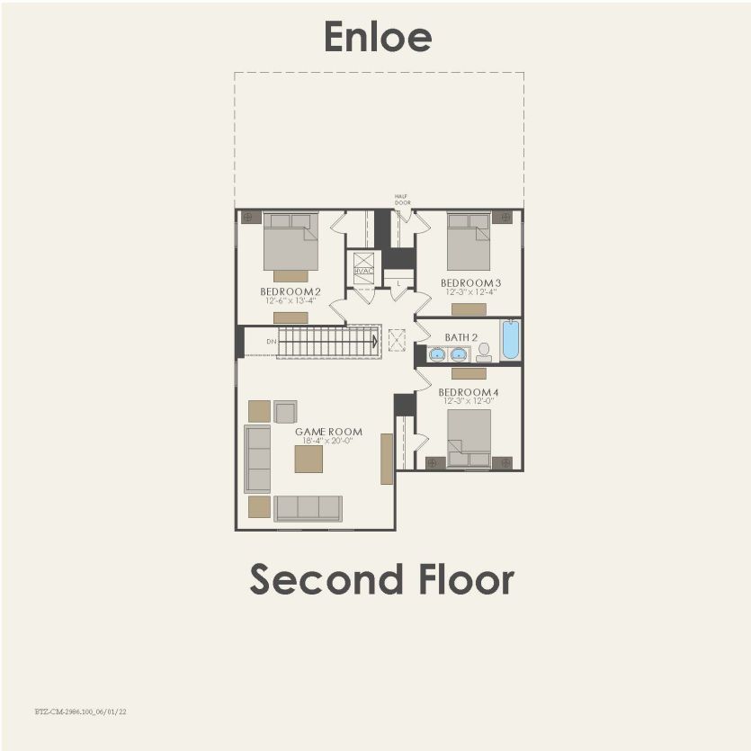 Second Floor 5 br / 3 ba