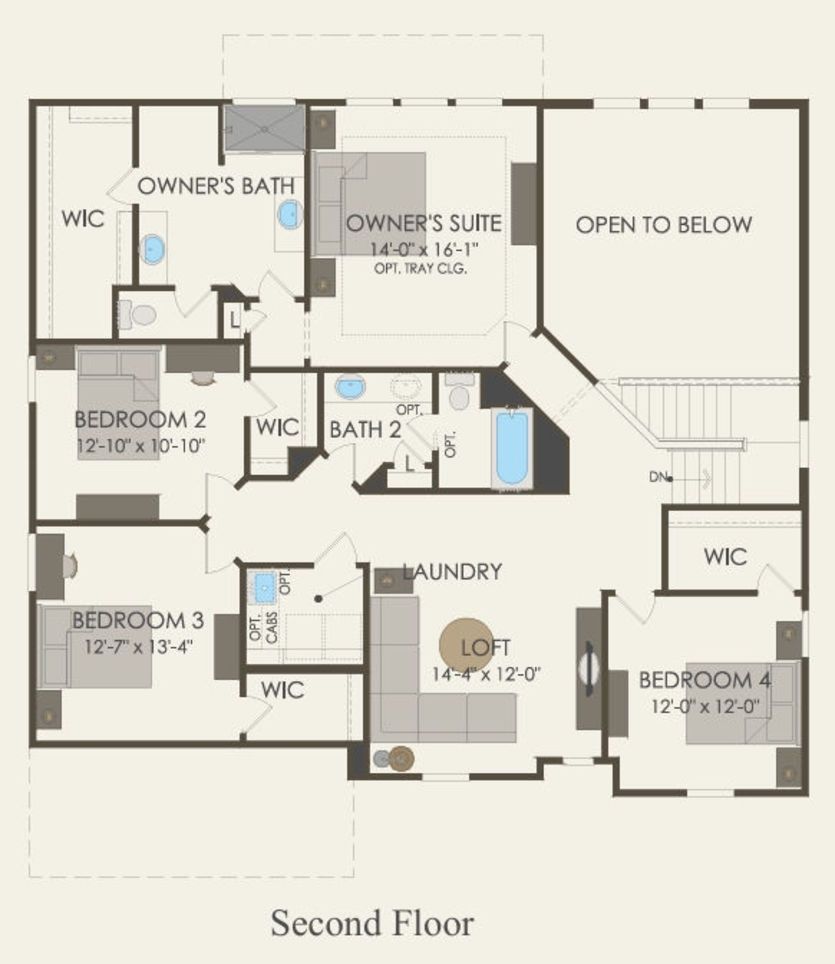 Second Floor 4 br / 2.5 ba