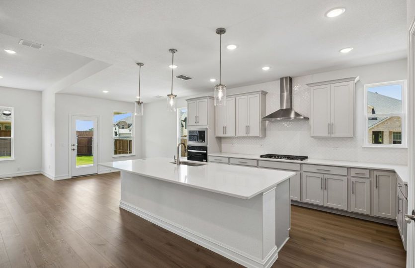 Open concept kitchen
