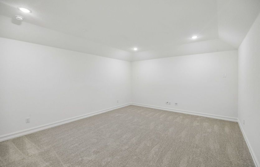Spacious media room