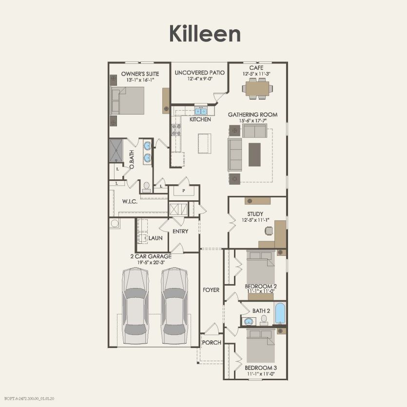 First Floor 3 br / 2 ba