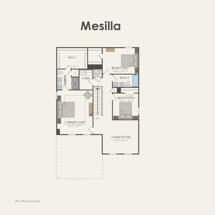 Second Floor 4 br / 3 ba