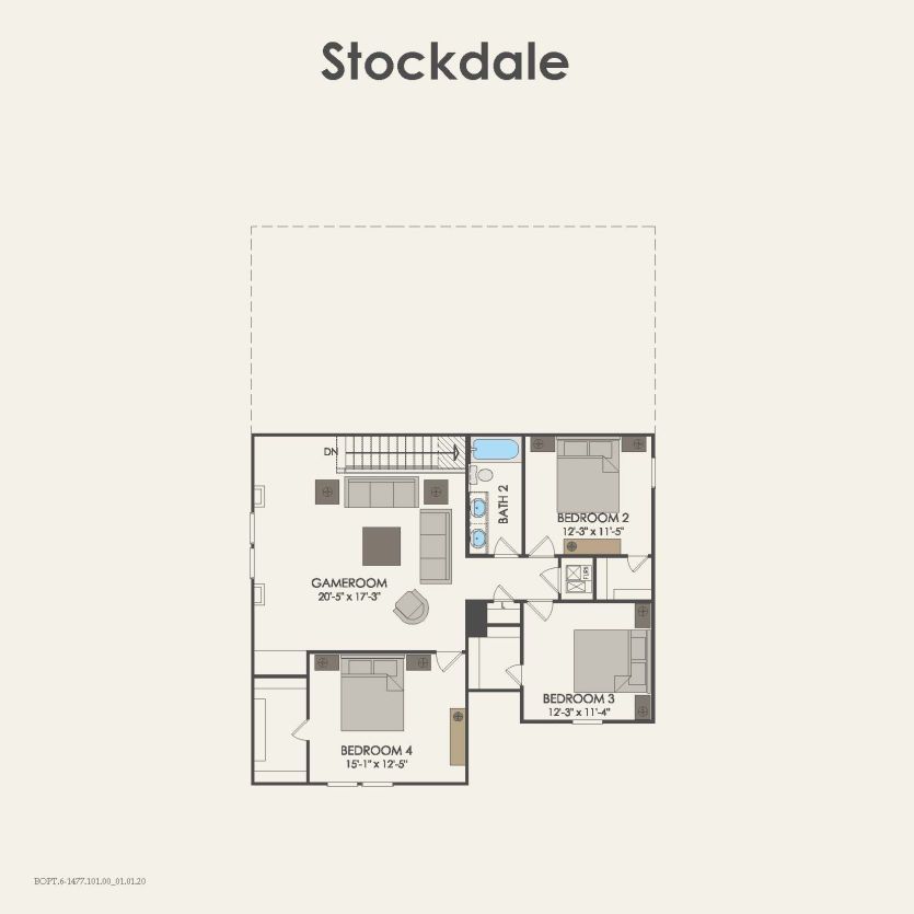 Second Floor 4 br / 2.5 ba