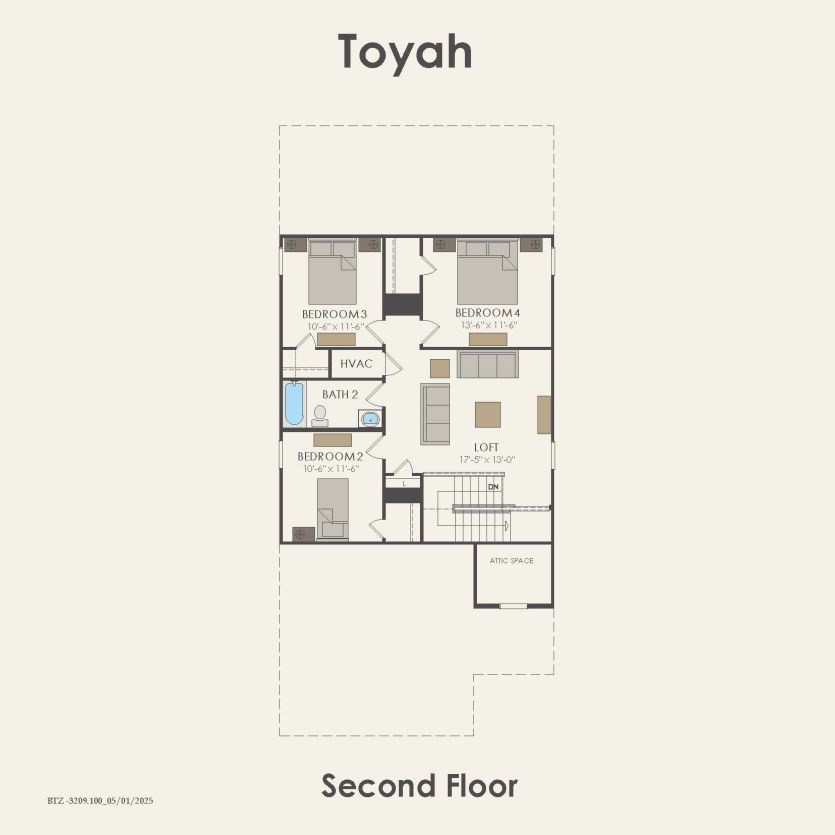 Second Floor 4 br / 2.5 ba
