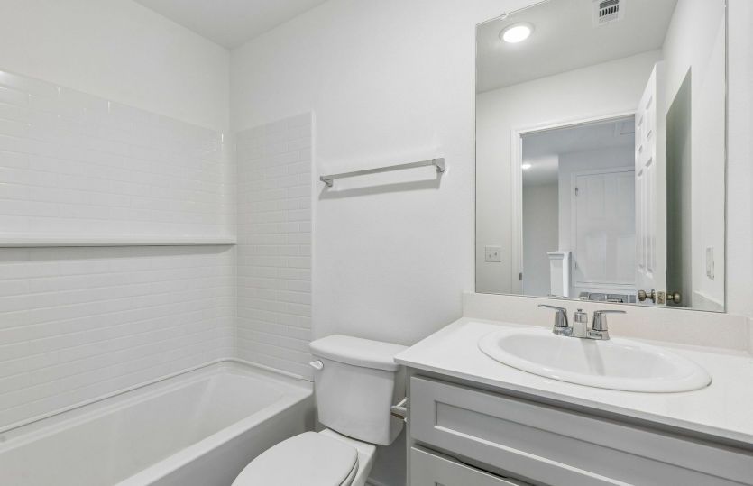 Spacious secondary bath
