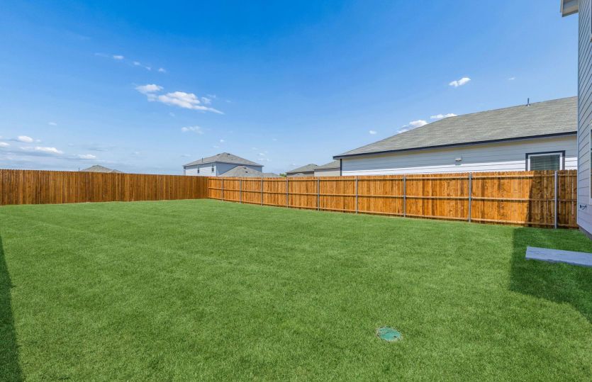 Large backyard