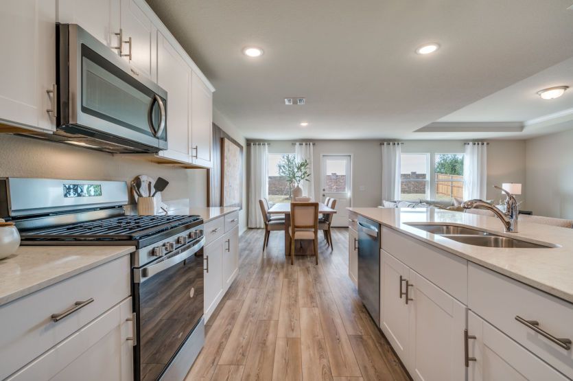 Abundant cabinet space