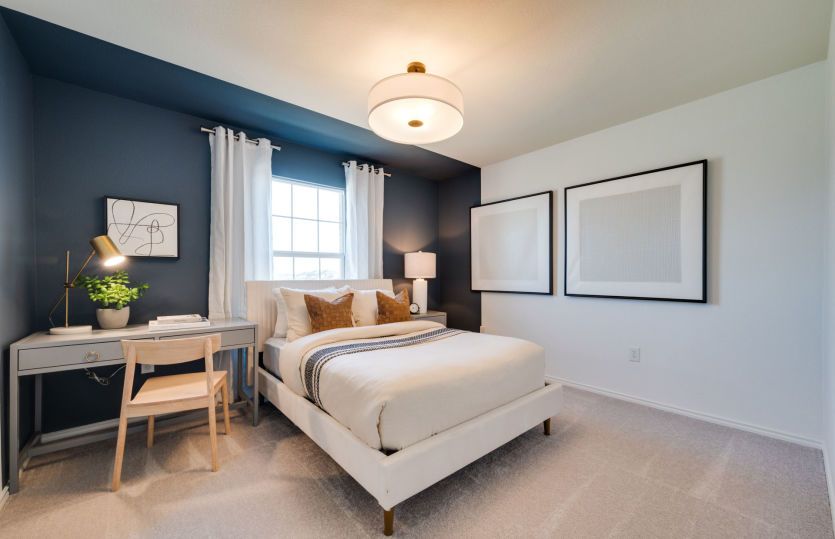 Secondary bedroom with large window