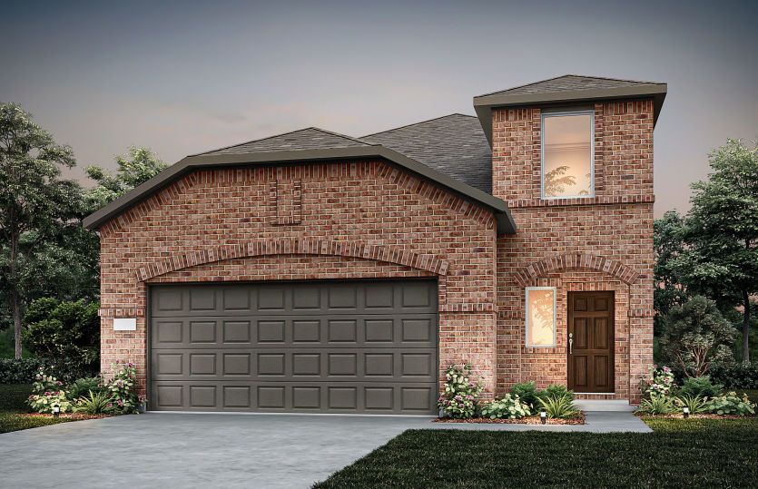 The Toyah, a two-story home with 2-car garage, home exterior LS102