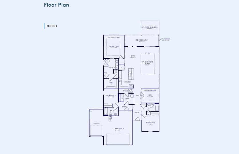 Mystique Floor Plan, Quick Move-In Home, Floor 1