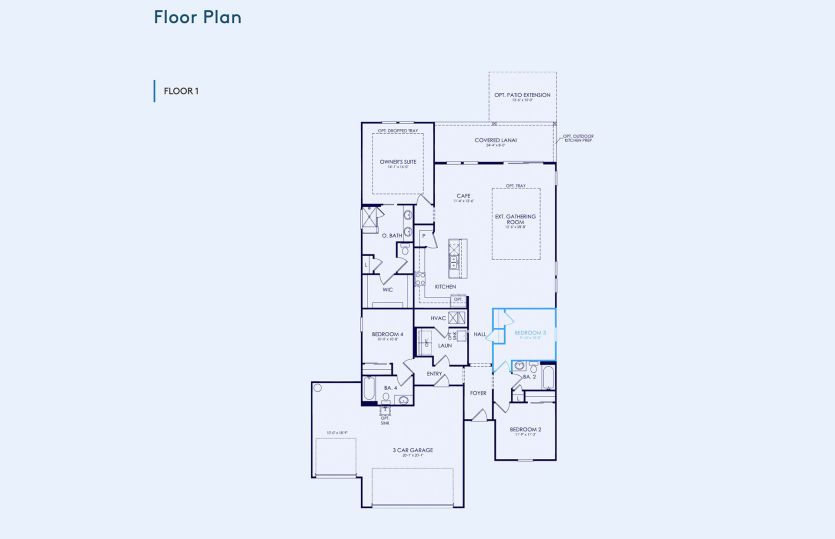 Mystique Floor Plan, Quick Move-In Home, Floor 1