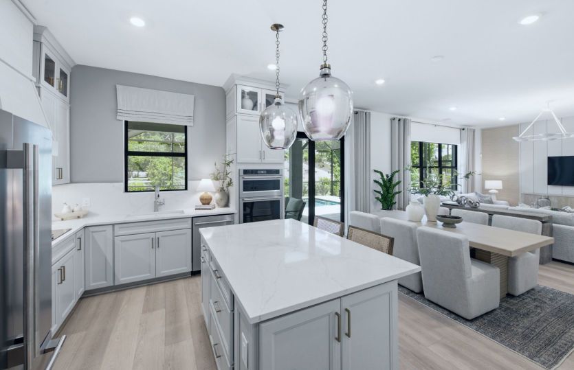 Kitchen with center island