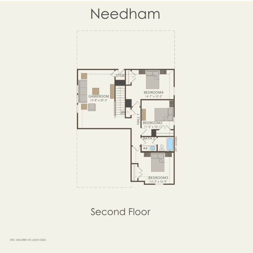 Second Floor 4 br / 2.5 ba
