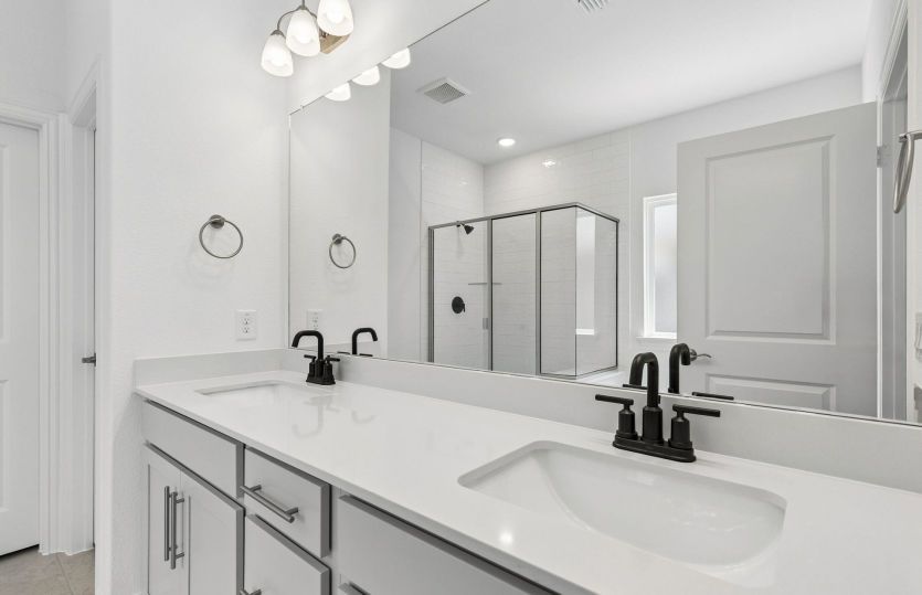 Owners bath with double vanity