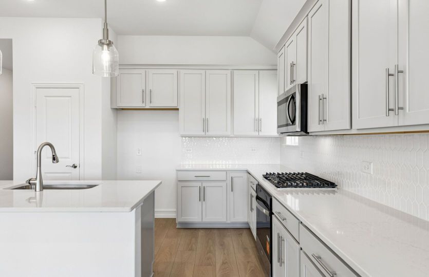 Abundant cabinet space available in kitchen
